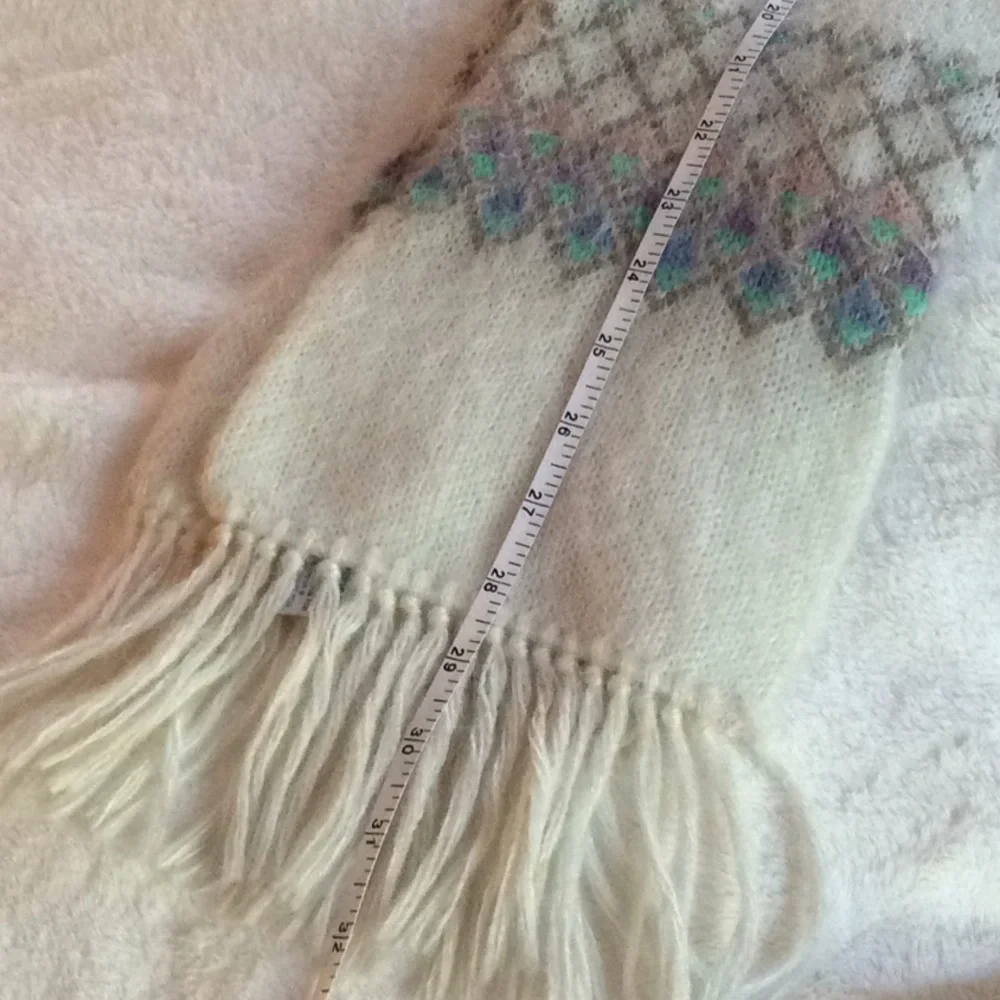Hansen Knit Patterned Scarf Vintage